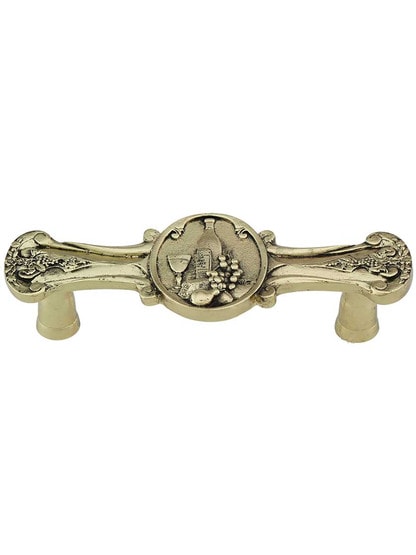 Best Cellar Cabinet Pull in Brite Brass.